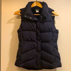 J.Crew Navy Puff Vest